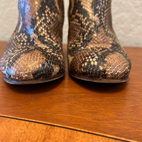 Zadig & Voltaire Women Python Ankle Bootie Made in Italy Size 37 (US 7) - Picture 9 of 14